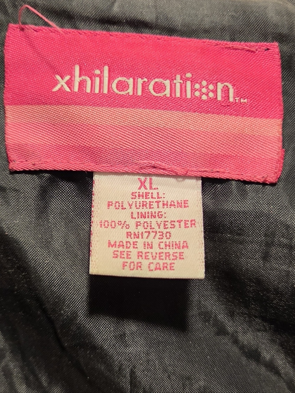 Xhilaration Black Faux Leather Belted Jacket SzXL - Picture 9 of 9